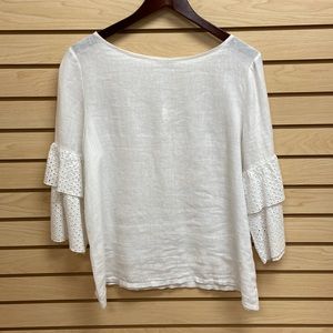 Via Signoria women linen top made in Italy size Large